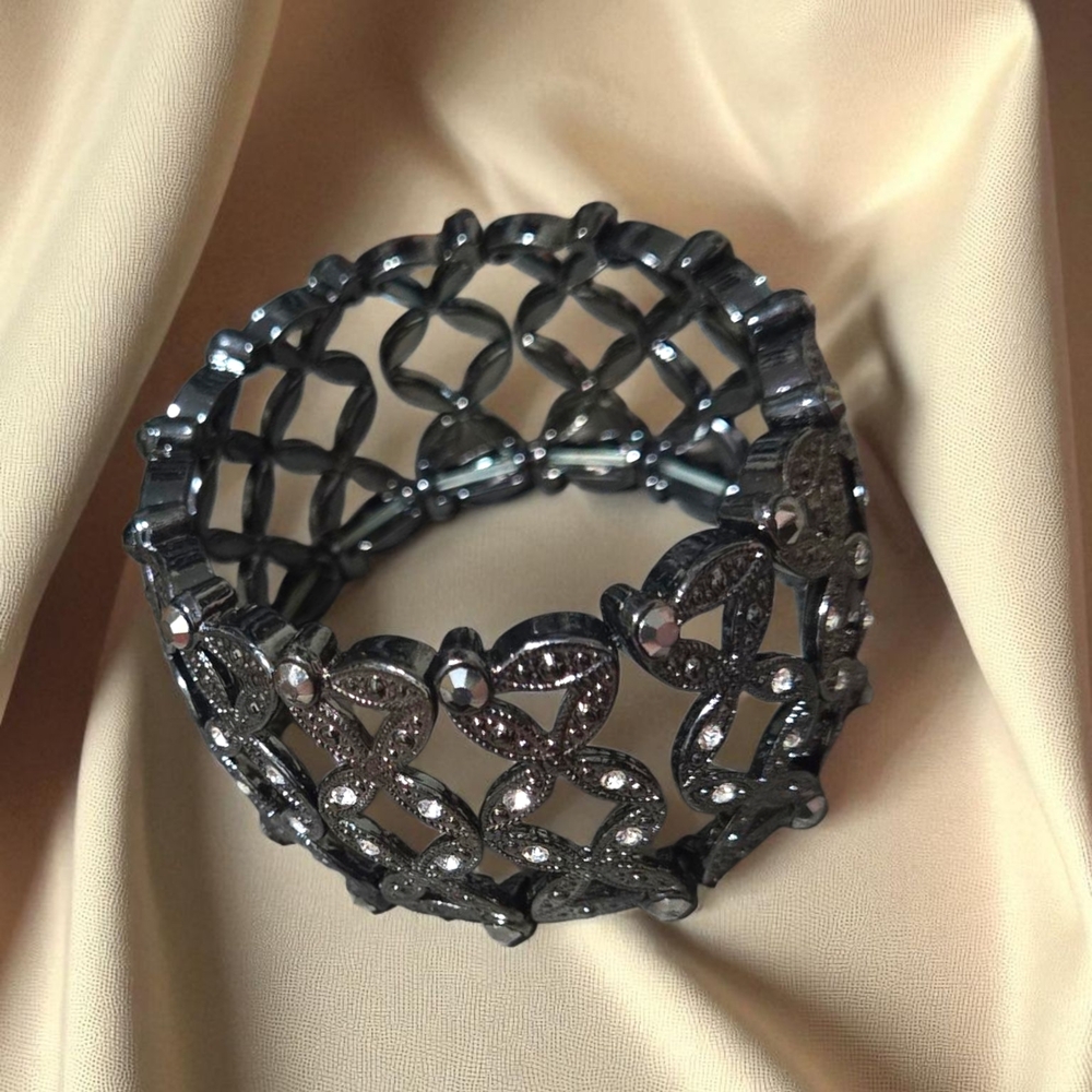Black and Silver Bracelet